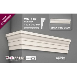 Moldura Atenneas poliestireno exterior WC-715 110x300x2000