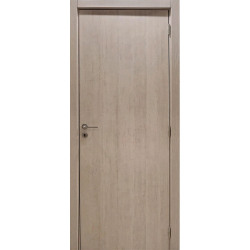 Puerta placa Elite Fresno - Simple contacto - Marco madera (Izquierda) 70x14x204
