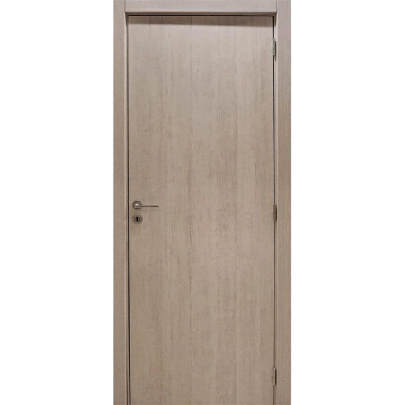 Puerta placa Elite Fresno - Simple contacto - Marco madera (Izquierda) 70x14x204