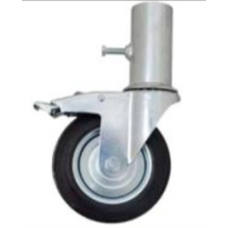Rueda para andamio 160 mm fundición de goma