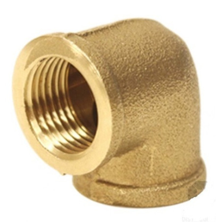 Codo de bronce HH 1"