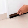 Zocalo para puerta con cepillo poxi band x 1 metro marrón
