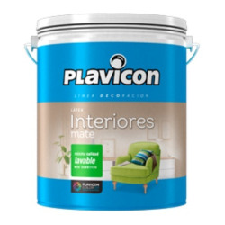 Plavicon látex interior blanco x 4 litros