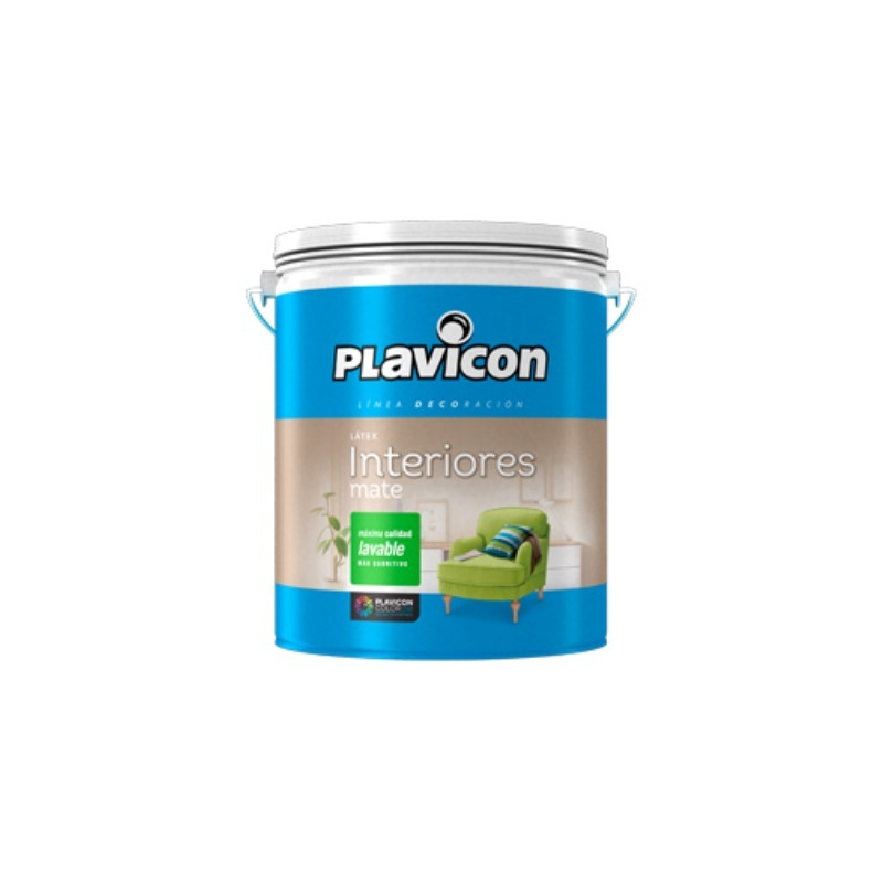 Plavicon látex interior blanco x 4 litros