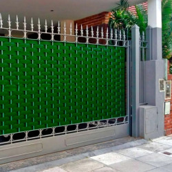 Cinta cubre cerco perimetral verde 5cm ancho x 400mts lineal