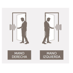 Puerta Placa 2000 Veronica 9mm - Marco de chapa 18 (Derecha) 80x15