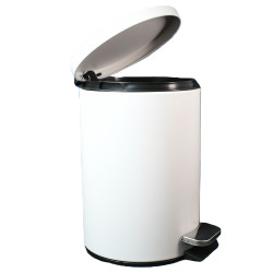 Cesto blanco con pedal 3L - D'Accord