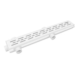 Desague lineal 60 cm con rejilla blanco ideal