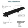 Desague lineal 60 cm con rejilla gris ideal