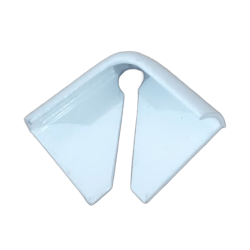 Esquinero Arco Aluminio blanco 10mm - 6563