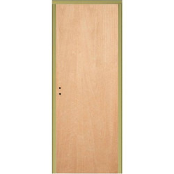 Puerta Placa cedro - Marco chapa 18 - 80x15 - Piamel (Derecha)