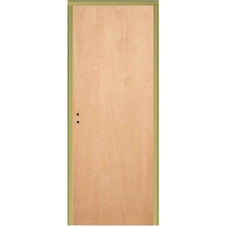 Puerta Placa cedro - Marco chapa 18 - 80x15 - Piamel (Derecha)