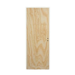 Puerta placa Marco aluminio blanco (Izquierda) 80x10 Pino - Piamel