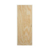 Puerta placa Marco aluminio blanco (Izquierda) 80x10 Pino - Piamel