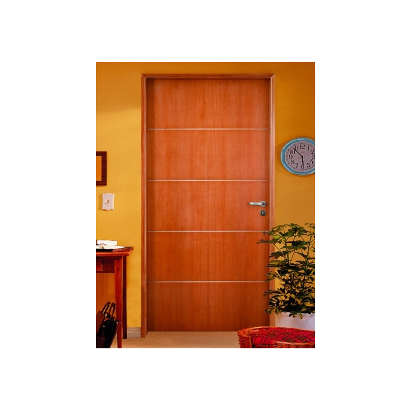 Puerta placa 2006 America 5.5 MDF Marco madera Pino (Izquierda) - 80x15cm