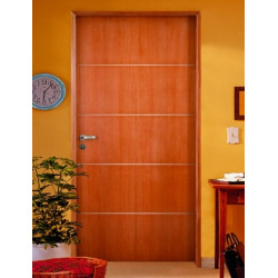 Puerta placa 2006 America 5.5 MDF Marco madera Pino (Derecha) - 80x15cm