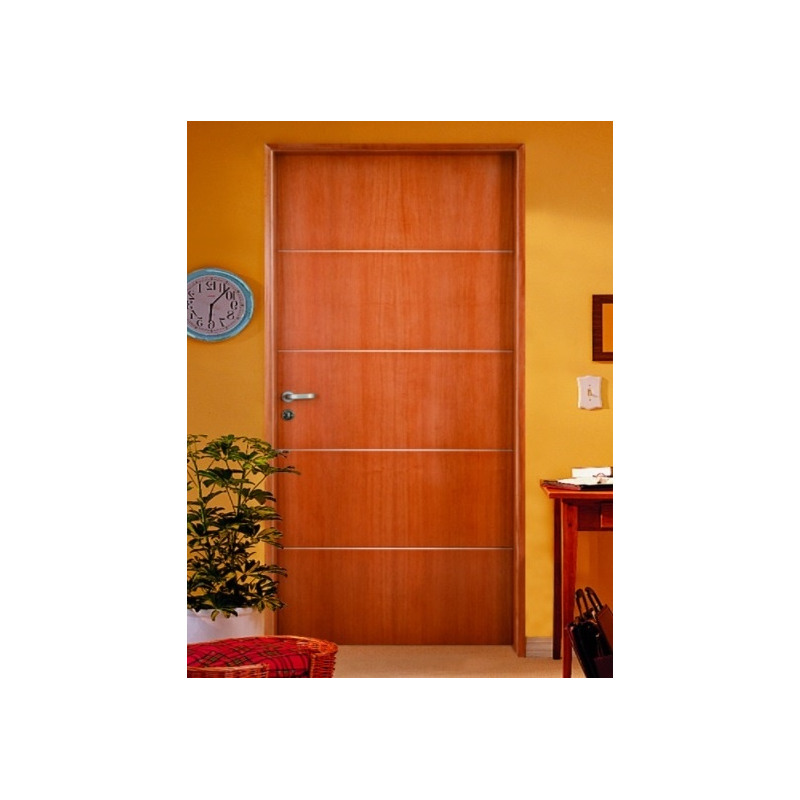 Puerta placa 2006 America 5.5 MDF Marco madera Pino (Derecha) - 80x15cm