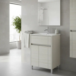 Vanitory Nature Schneider 70cm - Teka - 2 puertas y un cajón - Sin mesada