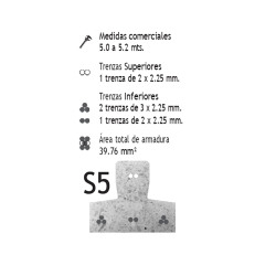 Vigueta pretensado 5,20 ml S5