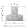 Vigueta pretensado 7,00 ml S8