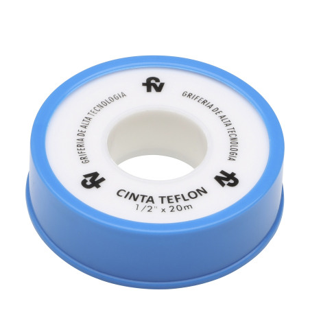 Cinta Teflón alta densidad 1/2 x 20 mts - FV