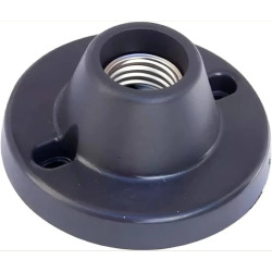 Receptaculo floron E27 negro milo