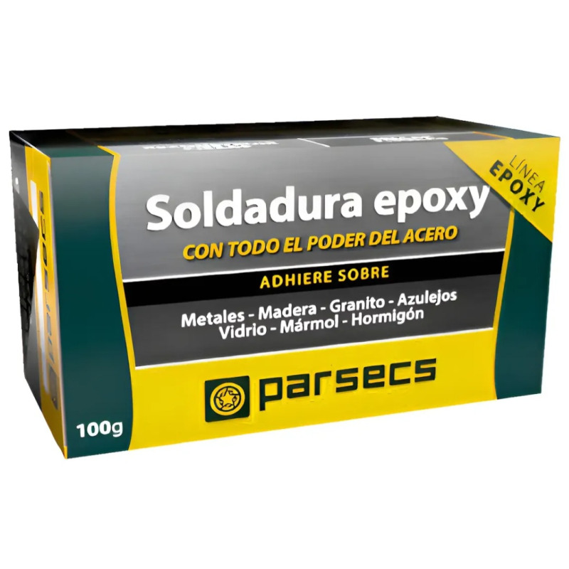 Soldadura Adhesivo Epoxi Acero Extra Fuerte Parsecs X 100g