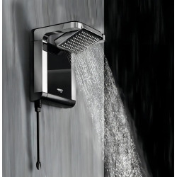 Ducha Eléctrica Lorenzetti Acqua Star Electrónica Black/Cromo 6800 W