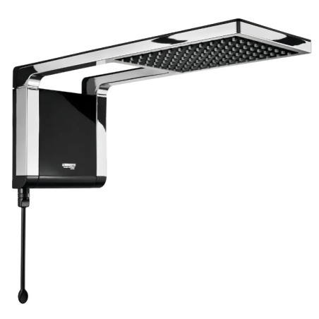 Ducha Eléctrica Lorenzetti Acqua Storm Electrónica Black/Cromo 6800 W