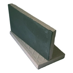 Tejuela refractaria 2cm negra 229 x 114 x 22mm