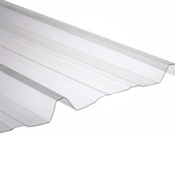 Policarbonato trapezoidal T101 cristal - Espesor: 0,8mm - 1,10X3,00m