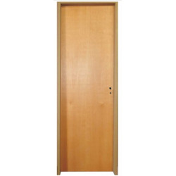 Puerta Placa Cedro - Marco Chapa 18 - Tabique de yeso 80x10 - Piamel (Izquierda)