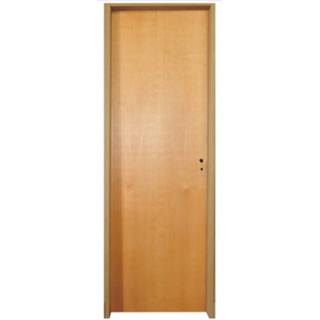 Puerta Placa Cedro - Marco Chapa 18 - Tabique de yeso 80x10 - Piamel (Izquierda)