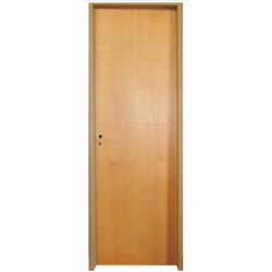 Puerta Placa Cedro - Marco Chapa 18 - Tabique de yeso 80x10 - Piamel (Derecha)