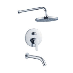 Grifería LV42 Vasser Monocomando bañera embutir con transferencia Cromo