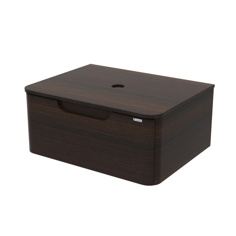 Vanitory de colgar Unique Schneider - 1 Cajón Oliva 60cm - Sin tapa