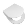 Asiento Inodoro Murano blanco Herraje metálico Ferrum TUXC
