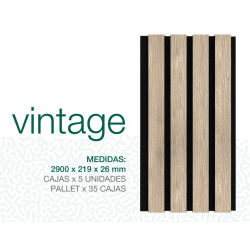 Wall panel exterior Vintage black 26x219x2900mm