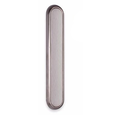 Placa con marco 270x53mm borde curvo Inoxidable