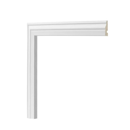 Zócalo Epsilon contramarco blanco 45x15mm 2.44m - 3001E