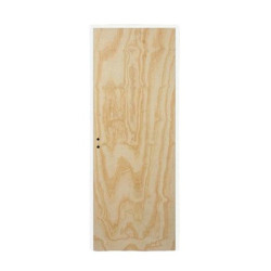 Puerta placa Marco aluminio blanco (Derecha) 60x07 Pino - Piamel
