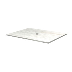 Tapa PVC Schneider Zetta Ártico 60cm - 1 Agujero Derecha