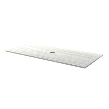 Tapa PVC Schneider Zetta Ártico 80cm - 1 Agujero Derecha