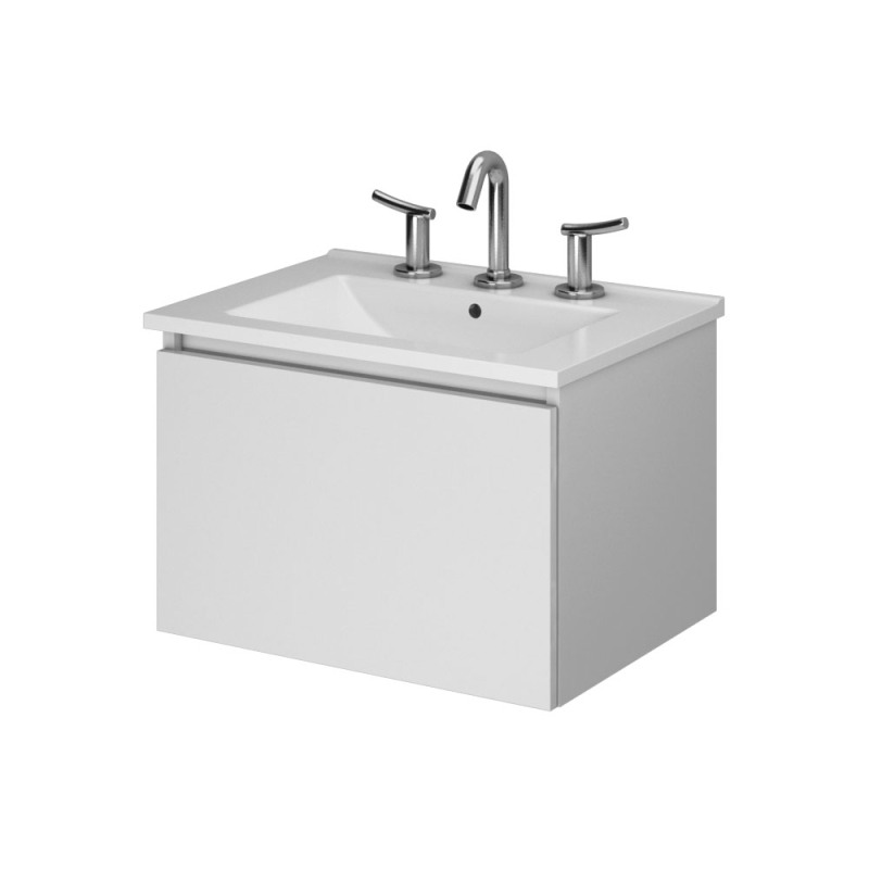 Vanitory City Schneider 60cm - Colgar - PVC Blanco - Sin mesada