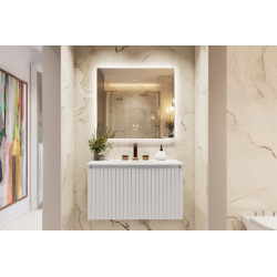 Vanitory Glam Schneider 80cm - Colgar - Glaciar - Sin mesada