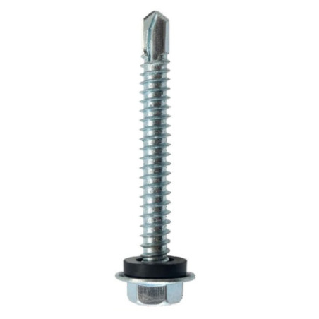 Tornillo autoperforante 14 x 2 ½'' con arandela marca fischer