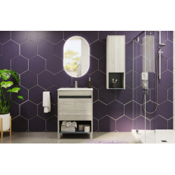 Vanitory Nivor Schneider 60cm - Pietra - Sin mesada