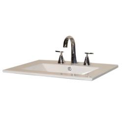 Mesada Campi 70cm - Loza - Recta - 3 orificios