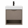 Vanitory Campi House Aéreo Capuchino 50cm con mesada de 1 Agujero