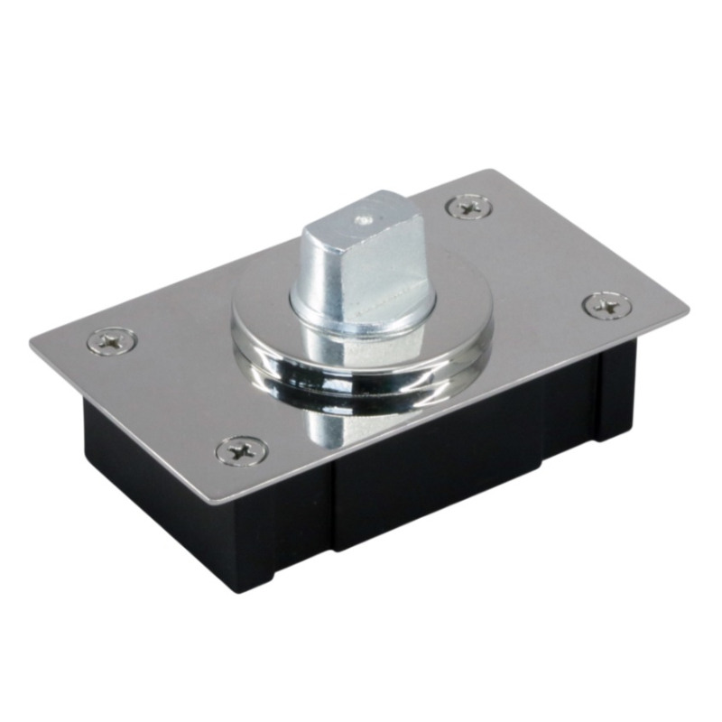 Pivote Inferior de Embutir con Caja 60x100 mm - Acero Inox